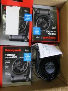 lot 13 image: box of 3 honeywell  turbo on the go...