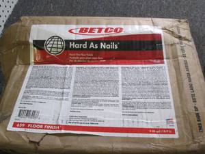 lot 38 image: 5 gallons of betco hard as nails fl...