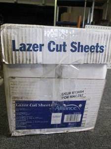 lot 45 image: case of alliance laser cut sheets c...