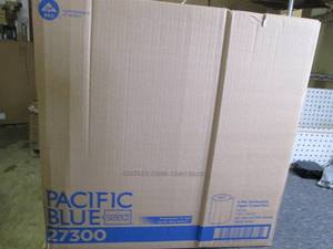 lot 52 image: case of pacific blue 2-ply paper to...
