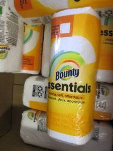lot 68 image: 8 rolls of bounty essentials paper ...