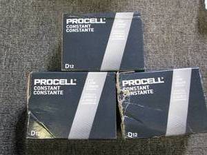 lot 72 image: 3 packages of procell D12 batteries...