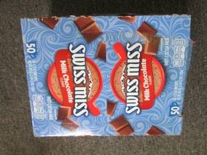 lot 76 image: package of swiss miss hot chocolate...