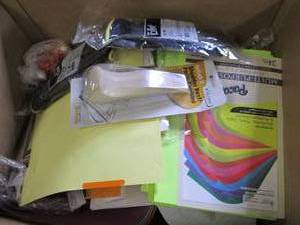 lot 88 image: box of paper and more ...