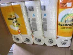 lot 97 image: 20 rolls of bounty paper towels ...