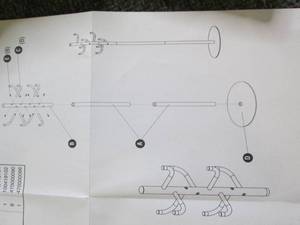 lot 98 image: hook head coat rack ...