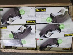 lot 120 image: case of 12 scotch tape dispensers...