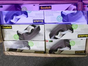 lot 121 image: case of 12 scotch tape dispensers...