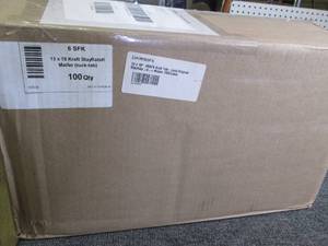 lot 125 image: case of 100 13x18 kraft stayflat ma...