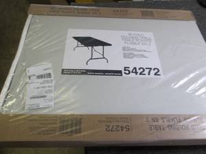 lot 126 image: 6 foot bi fold folding table 6 foot...