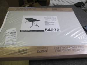 lot 127 image: 6 foot bi fold folding table ...
