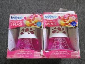 lot 135 image: lot of 6 bright air peach air fresh...