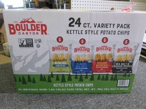 lot 145 image: box of boulder kettle style potato ...