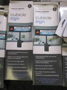 lot 168 image: 10 cubicle signs ...