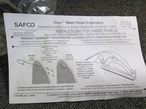lot 172 image: safco onyx mesh panel organizers...