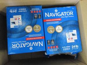 lot 173 image: 8 reams of navigator multipurpose p...