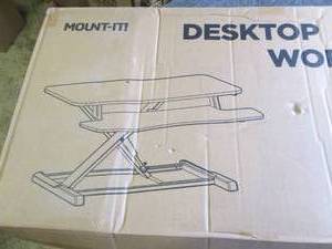 lot 192 image: desktop sit stand workstation ...