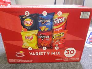 lot 204 image: package of frito lays variety mix c...
