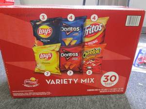lot 206 image: package of frito lays variety mix c...