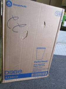 lot 234 image: case of dixie perfect touch 8 oz in...