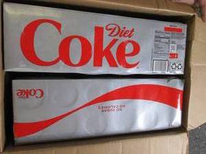 lot 235 image: 2 packs of diet coke 12 oz cans bes...