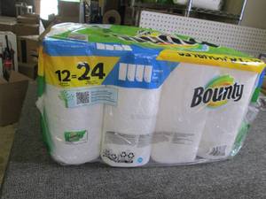 lot 240 image: package of bounty 1224 paper towel...