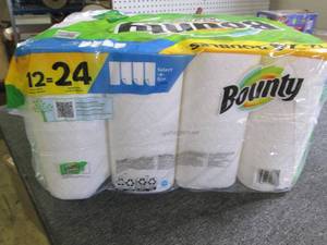 lot 241 image: package of bounty 1224 paper towel...