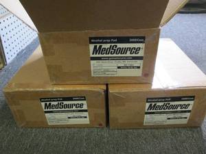 lot 299 image: 3 cases of medsource alcohol prep p...