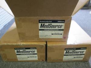 lot 300 image: 3 cases of medsource alcohol prep p...