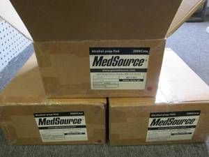 lot 301 image: 3 cases of medsource alcohol prep p...