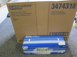 lot 325 image: case of kimtech delicate task wipes...