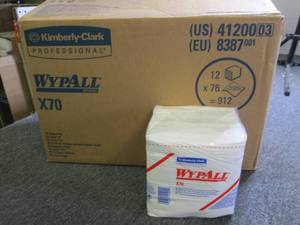 lot 338 image: case of wypall x70 12 packages of 7...