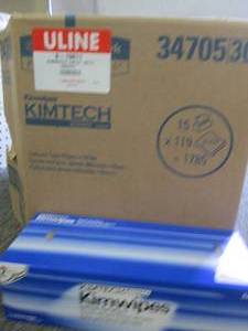 lot 343 image: case of kimtech delicate task wipes...