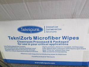 lot 367 image: case of teknipure microfiber wipes ...