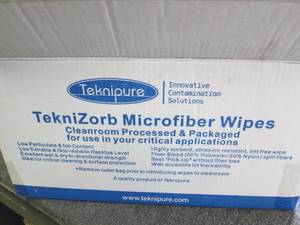 lot 368 image: case of teknipure microfiber wipes ...