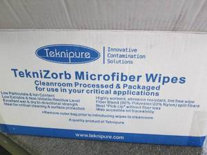 lot 370 image: case of teknipure microfiber wipes ...