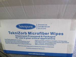 lot 374 image: case of teknipure microfiber wipes ...