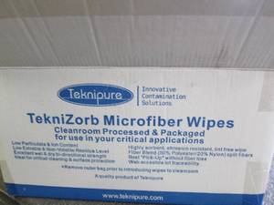 lot 375 image: case of teknipure microfiber wipes ...