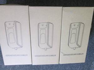 lot 378 image: 3 automatic sanitizer dispensers...