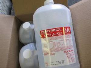 lot 386 image: case of 41 gallon jugs of centriso...
