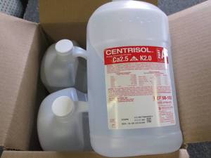 lot 388 image: case of 41 gallon jugs of centriso...