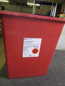 lot 391 image: case of 10 sharps containers ...