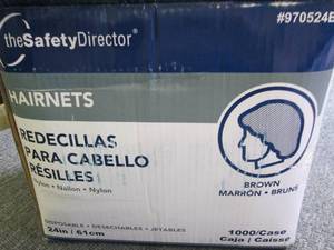 lot 356 image: case of hairnets 1000 in cse 24 inc...