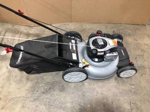 lot 3 image: Murray 21 in. 140 cc Briggs and Stratton Walk Behind Gas Push Lawn Mower with Height Adjustment and with Mulch Bag Customer Returns See Pictures