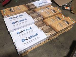 lot 29 image: Pallet of Lifeproof Wooden Flooring  Customer Returns See Pictures