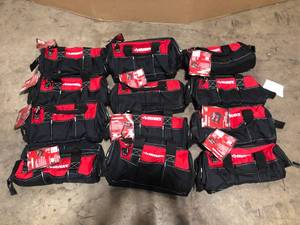 lot 35 image: Lot of Milwaukee Tool Bags  Customer Returns See Pictures