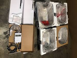 lot 44 image: Lot of Mixed Plumbing and Sinks Various Models and Conditions  Customer Returns See Pictures