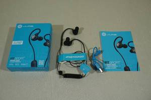 lot 7 image: JLab - Fit Sport Fitness Earbuds Wireless In-Ear Headphones - Black