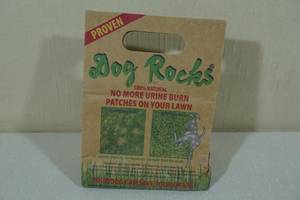 lot 43 image: Dog Rocks - No more urine burn patches on your lawn.