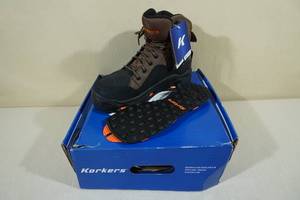 lot 95 image: Korkers Buckskin Wading Boots -Mens Size 10